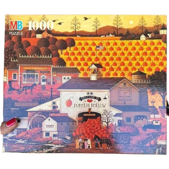 MB Charles Wysocki’s Americana Spyce Grove 1000 Piece Puzzle 4679-2 - Picture 1 of 3